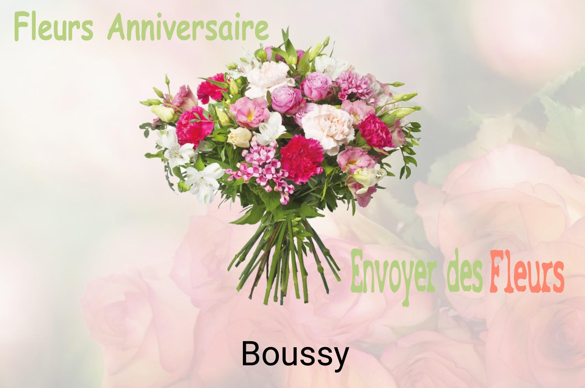 Bouquet de fleurs d’anniversaire livré à Boussy